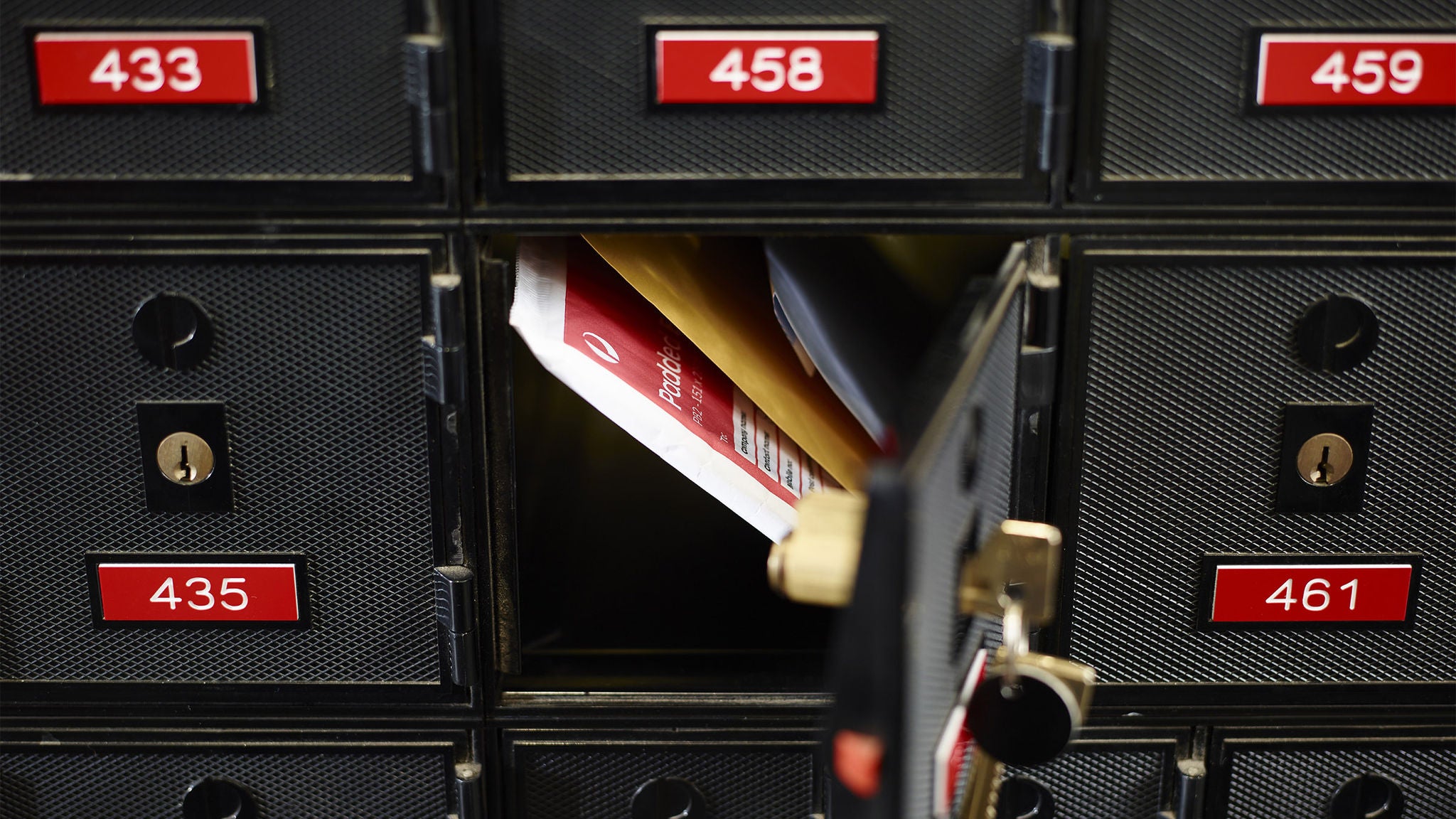 Letter in a Post office box