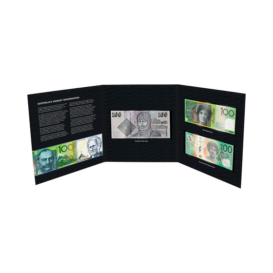 $100 Australian Banknote Type Set product photo Internal 2 DETAILS