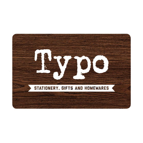 $30 Typo Gift Card product photo Internal 2 DETAILS