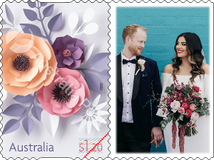 Personalised Stamps – Paper Bouquet product photo