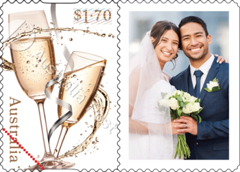 Personalised Stamps – Champagne product photo