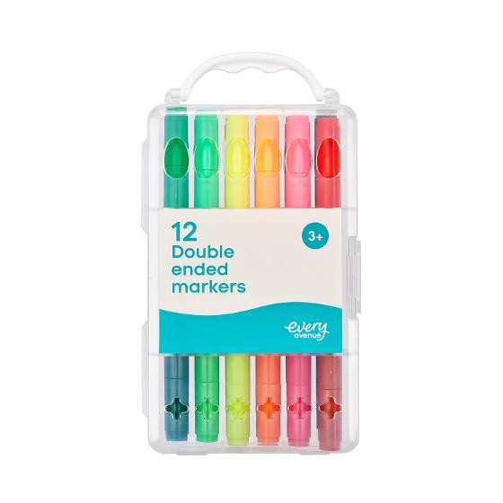 Every Avenue Double Ended Markers &ndash; 12 Pack product photo Internal 1 DETAILS
