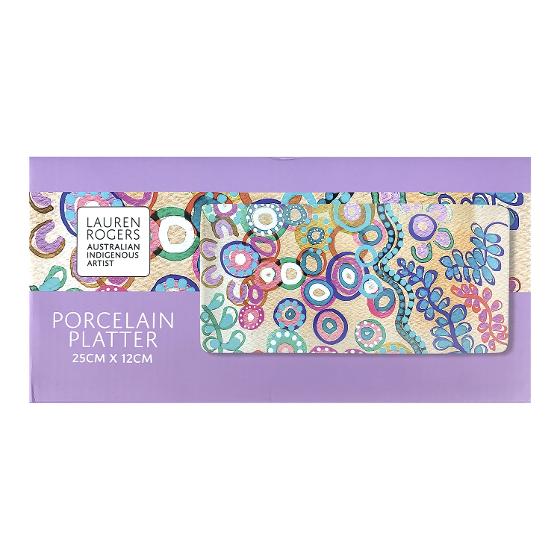 Lauren Rogers Porcelain Rectangular Platter &ndash; 'Daintree & Reef' product photo Internal 2 DETAILS