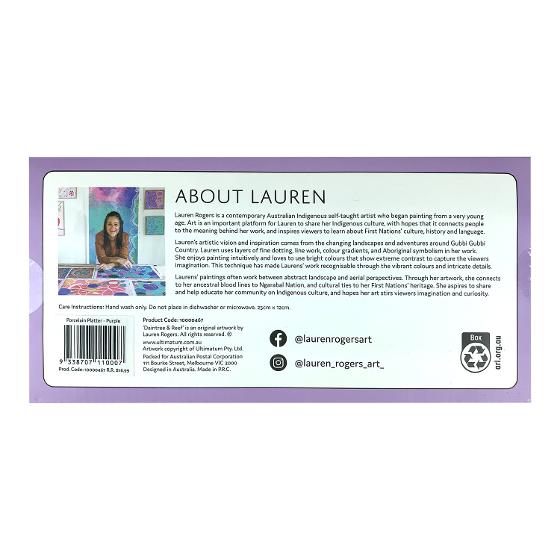 Lauren Rogers Porcelain Rectangular Platter &ndash; 'Daintree & Reef' product photo Internal 3 DETAILS