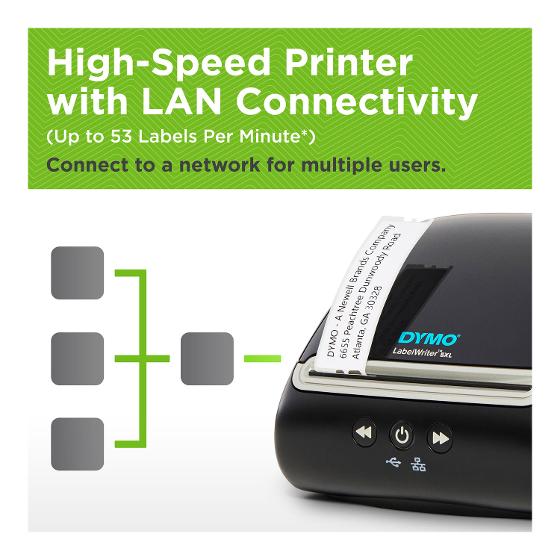 DYMO LabelWriter 5XL Label Printer Value Pack product photo Internal 8 DETAILS