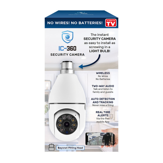 IC 360 Cam – Bayonet Fitting Head product photo Internal 2 DETAILS