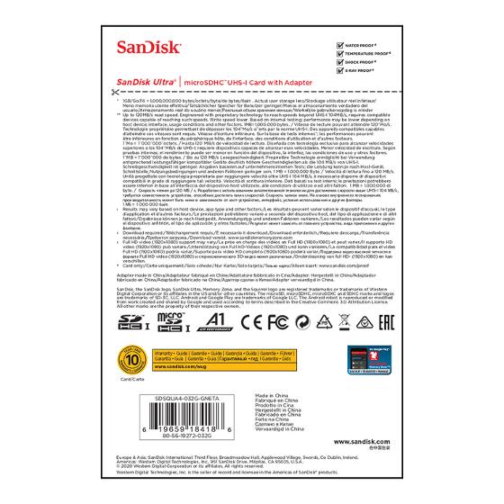 SanDisk Ultra 32GB microSDHC product photo Internal 5 DETAILS