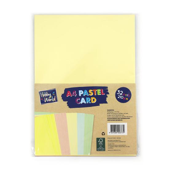 Hobby World A4 Pastel Card – 32 Sheets product photo Internal 2 DETAILS