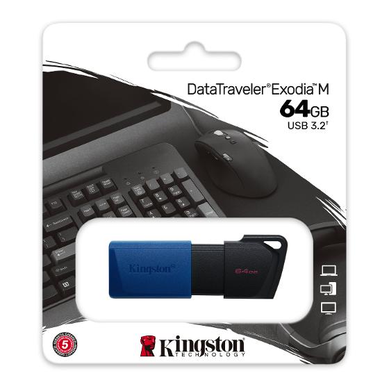 Kingston 64GB USB 3.2 DataTraveler Exodia M Gen1 Drive product photo Internal 6 DETAILS