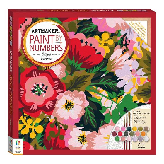 Art Maker Paint By Numbers – Bright Blooms product photo Internal 1 DETAILS