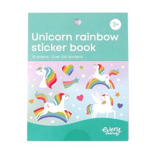 Every Avenue 12 Page Mini Sticker Book – 'Unicorn Rainbow' product photo