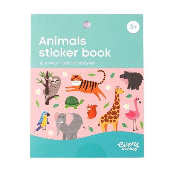 Every Avenue 12 Page Mini Sticker Book &ndash; 'Animals'  product photo Internal 1 DETAILS