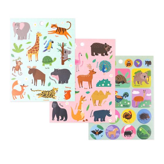 Every Avenue 12 Page Mini Sticker Book &ndash; 'Animals'  product photo Internal 2 DETAILS