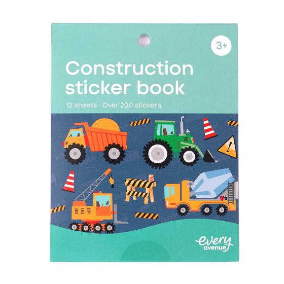 Every Avenue 12 Page Mini Sticker Book &ndash; 'Construction' product photo Internal 1 DETAILS