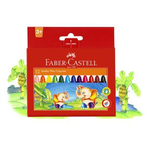 Faber-Castell Jumbo Wax Crayons – 12 Pack product photo