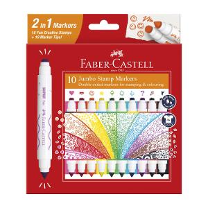 Faber-Castell Jumbo Stamp Markers – 10 Pack product photo