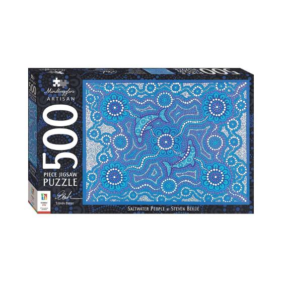 Mindbogglers Indigenous 500-Piece Jigsaw Puzzle – Saltwater People product photo Internal 1 DETAILS