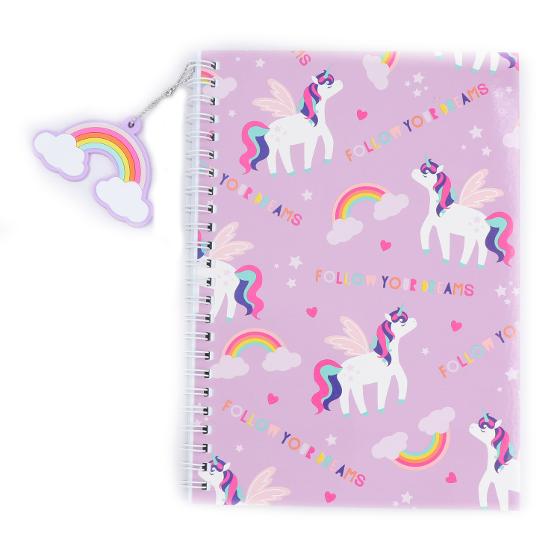 A5 Spiral Notebook – Unicorn product photo Internal 1 DETAILS