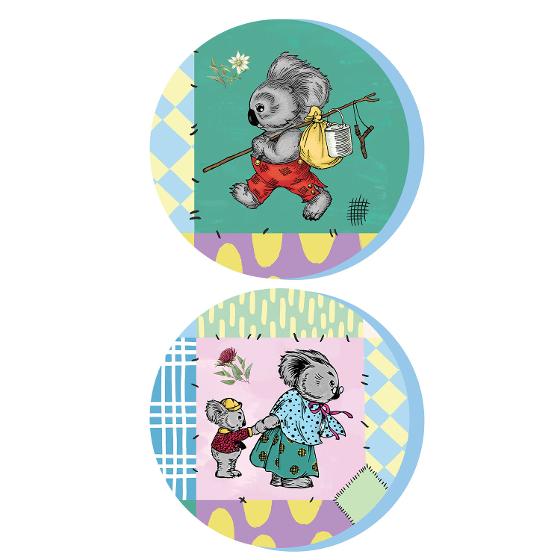 Blinky Bill Melamine Plate Set of 2 – 'Patches' product photo Internal 1 DETAILS