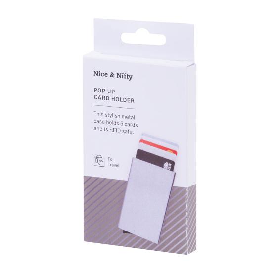 Pop Up Card Holder – Silver product photo Internal 7 DETAILS