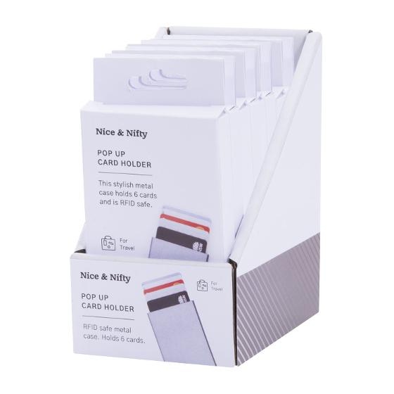 Pop Up Card Holder – Silver product photo Internal 8 DETAILS