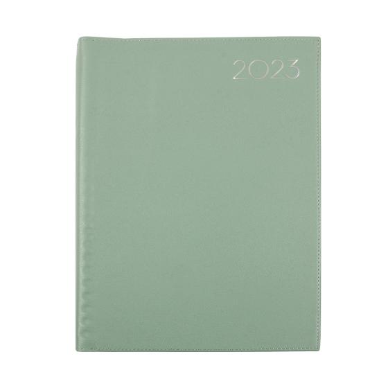 Spiral A4 Day to Page 2023 Diary &ndash; Eucalyptus product photo Internal 1 DETAILS