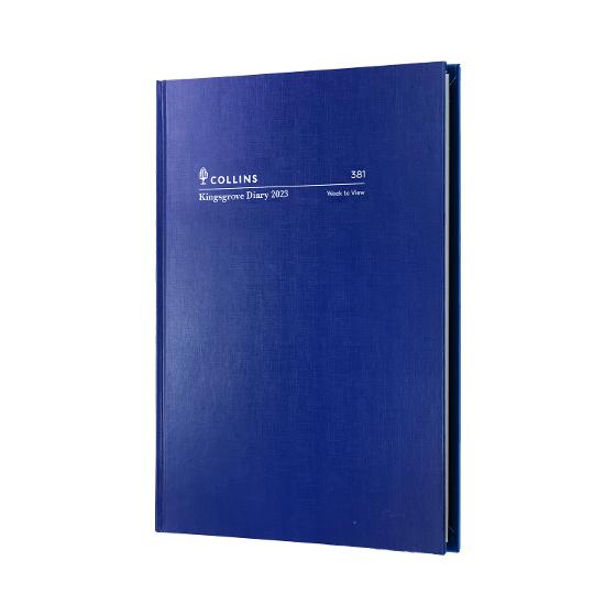 Kingsgrove A5 Week to View 2023 Diary – Blue product photo Internal 1 DETAILS