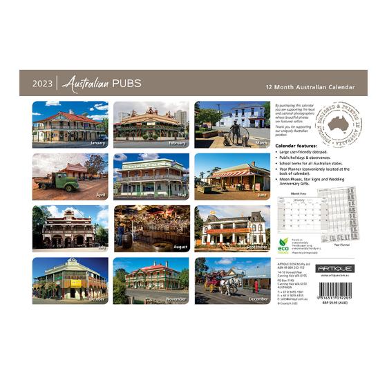 Australian Pubs 2023 Calendar product photo Internal 2 DETAILS