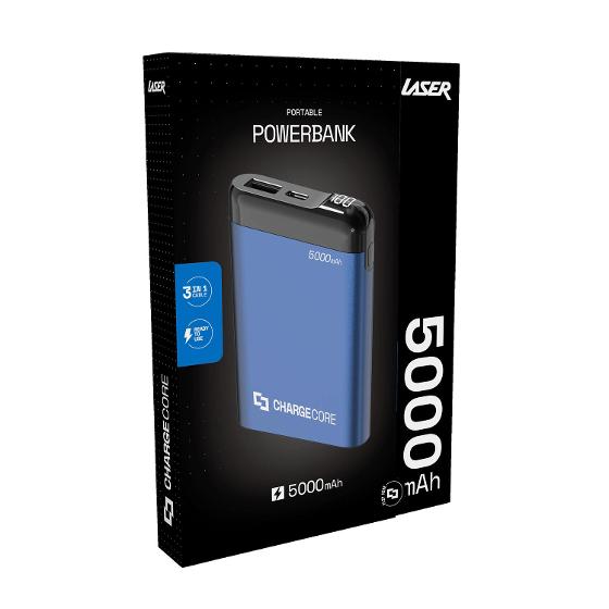 Laser 5000mAh Power Bank – Blue product photo Internal 2 DETAILS