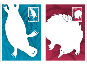 Set of Two Australian Animals Monotremes Maxicards product photo