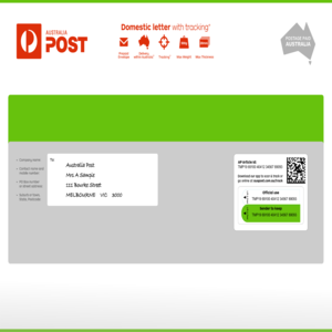 en_AU - Domestic Letter with Tracking Prepaid Envelope Large (C4) – 10 Pack product photo
