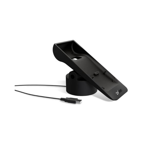 Zeller POS Terminal Powered Stand (Low) – Black product photo Internal 1 DETAILS