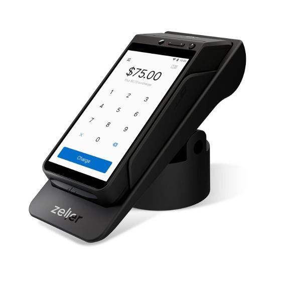 Zeller POS Terminal Powered Stand (Low) – Black product photo Internal 2 DETAILS