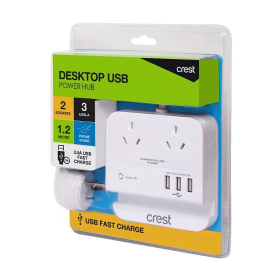 Crest Desktop USB Power Hub product photo Internal 3 DETAILS