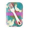 Jocelyn Proust Bamboo Fibre Lunch Box & Fork – Cockatoo Garden product photo Internal 1 THUMBNAIL