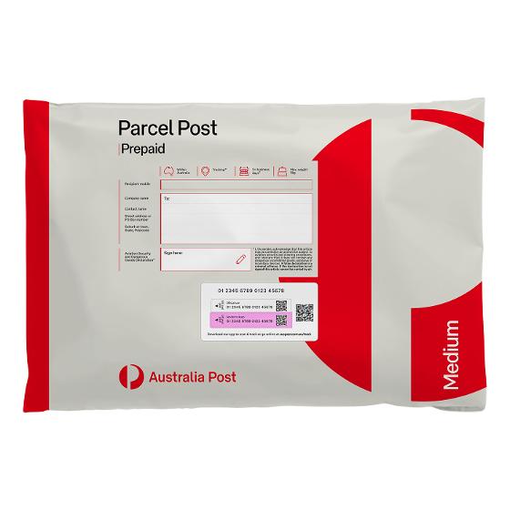 Parcel Post Prepaid Satchel Medium – 10 Pack product photo Internal 1 DETAILS