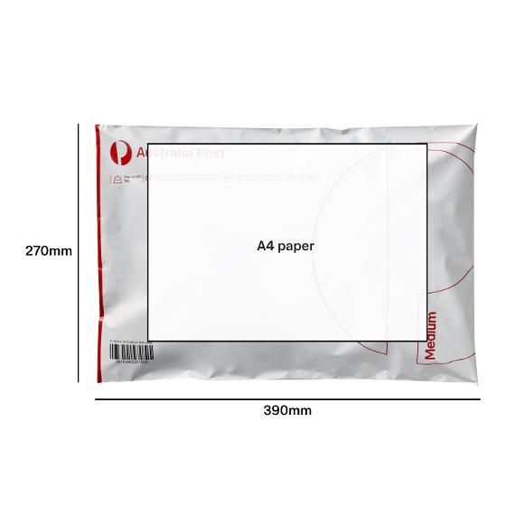 MyPost Business Flat Rate Satchel Medium – 10 Pack product photo Internal 2 DETAILS