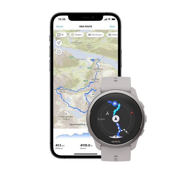 Suunto 5 Peak GPS Sports Watch – Ridge Sand product photo Internal 5 DETAILS