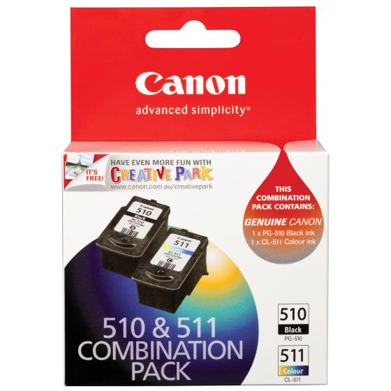 Canon PG-510 Black and CL-511 Colour Combo Pack product photo Internal 2 DETAILS