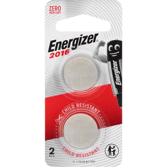 Energizer 2016 Lithium Coin Batteries 2 Pack product photo Internal 1 DETAILS