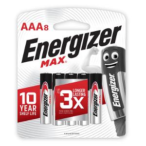 Energizer Max AAA Batteries 8 pack product photo