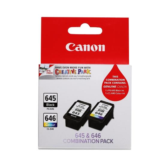 Canon Ink Cartridge PG645 Black and CL646CP Colour Ink Cartridge Combination Pack product photo Internal 1 DETAILS