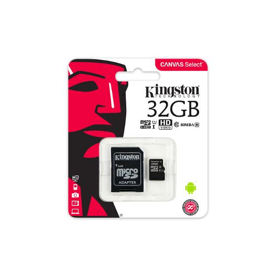 Kingston 32GB MicroSD Memory Card product photo Internal 1 DETAILS