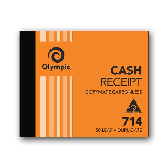 Olympic No. 714 Carbonless Duplicate Cash Receipt Book product photo Internal 1 DETAILS