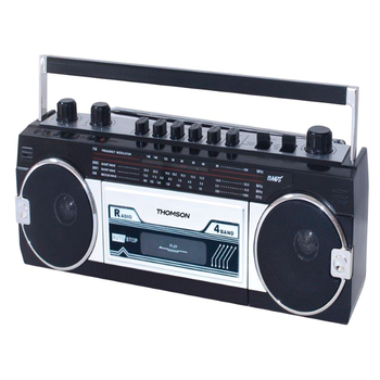 Thomson Retro Portable Bluetooth Radio with Cassette Player product photo