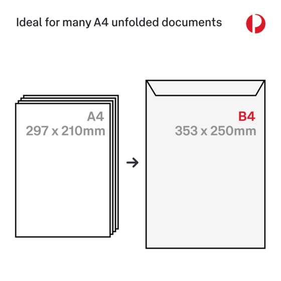 Registered Post Prepaid Envelope Large (B4) – 10 Pack product photo Internal 3 DETAILS