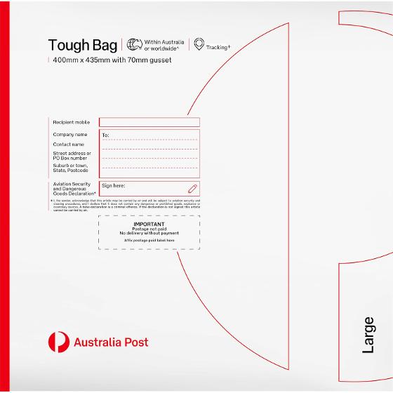 Tough Bag Large (405 x 435mm) with 70mm Gusset – 100 Pack product photo Internal 1 DETAILS