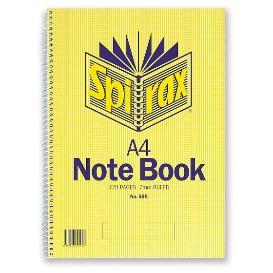 Spirax No. 595 A4 Notebook 120 Pages product photo Internal 1 DETAILS