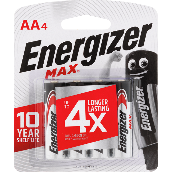 Energizer Max AA Batteries &ndash; 4 Pack product photo Internal 1 DETAILS
