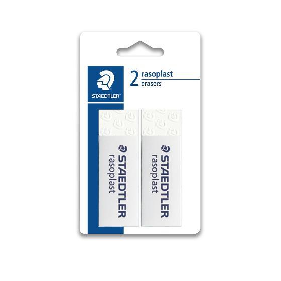 Staedtler Rasoplast Eraser 2 Pack product photo Internal 1 DETAILS